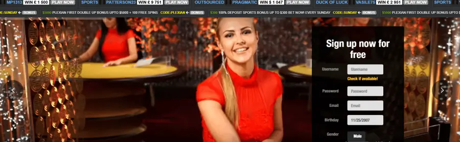 Plexian casino official site